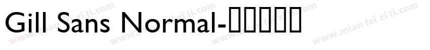 Gill Sans Normal字体转换